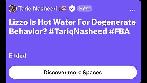 8-1-23 Tariq Nasheed TwitterSpace | Lizzo Is In HOT WATER For Degenerate Behavior | #FBA