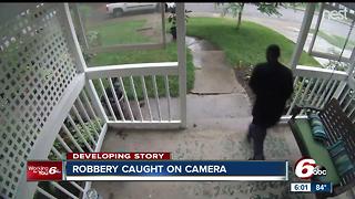CAUGHT ON VIDEO: Porch Pirate brazely steals package from home on Indy's