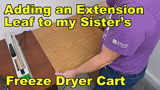 Sister's Freeze Dryer Cart - Adding an Extension Leaf