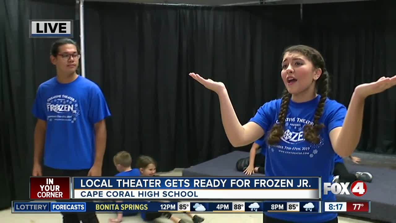 Opening night for Frozen Jr. this week