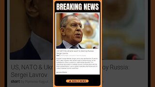 Sergei Lavrov Reveals Shocking Allegations: US, NATO & Ukraine's Plot to Destroy Russia | #shorts