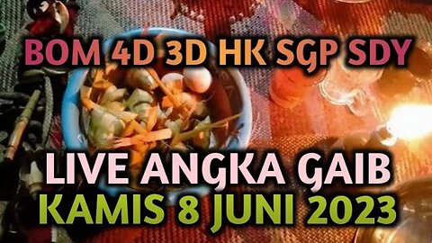 🔴 LIVE ANGKA GAIB JITU HK SDY SGP KAMIS 8 JUNI 2023