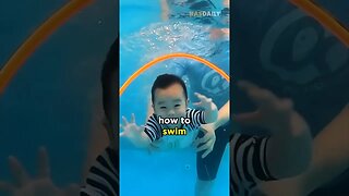 Teach Baby To Swim #Shorts