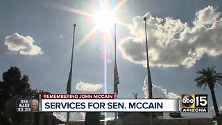 Memorial services announced for Senator John McCain