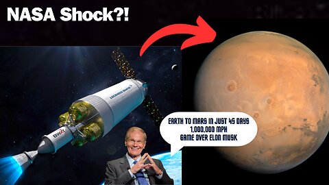 NASA's Secret Weapon: Nuclear-Powered Rocket to Mars in 45 Days! Elon Musk Stunned!