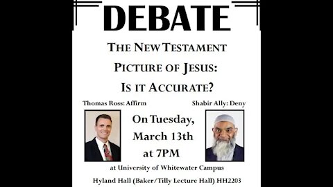 Shabir Ally & Thomas Ross Debate Review: The New Testament Picture of Jesus: Is It Accurate?