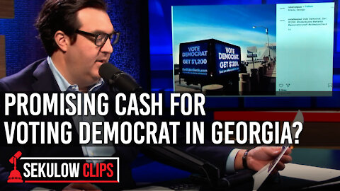 Promising Cash for Voting Democrat in Georgia?