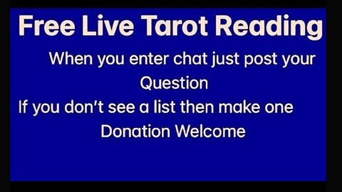 Free live tarot reading