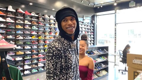 NLE Choppa Goes Shopping For Sneakers With CoolKicks.