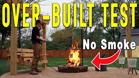 Does It Work? Over-Built Smokeless Fire Pit Test ASMR