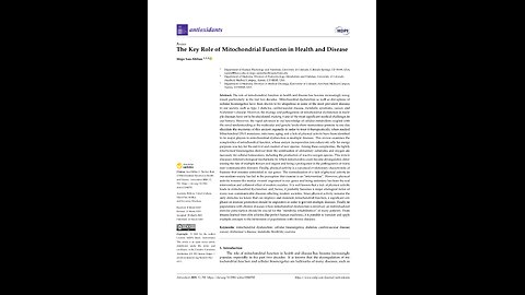 Mitochondrial Function in Health and Disease. Inigo San-Millan, A Puke(TM) Audiopaper.