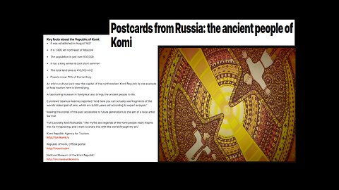 the ancient people of Komi Kоми
