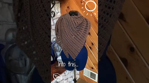 Discover the Joy of Crochet with My Latest Creation: A Cotton-Blend Triangle Shawl