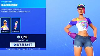 Fortnite Item Shop *NEW* BEACH BOMBER SKIN! July 6th (FORTNITE BATTLE ROYALE)