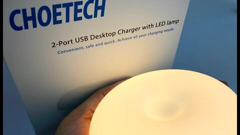 2-in-1 Night Light + Dual USB Desktop Charger with Automatic Dusk to Dawn Sensor by Choetech review