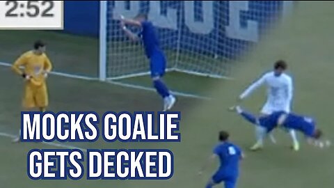 Duke Soccer Player Mocks Goalie and Pays the Price! Epic Breakdown.