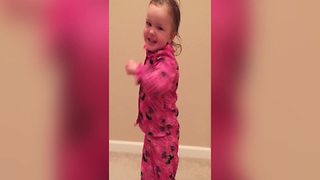 Adorable Tot Girl Teaches You How To Boogie