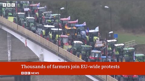 Europe Farmers Continue EU Protests | BBC News
