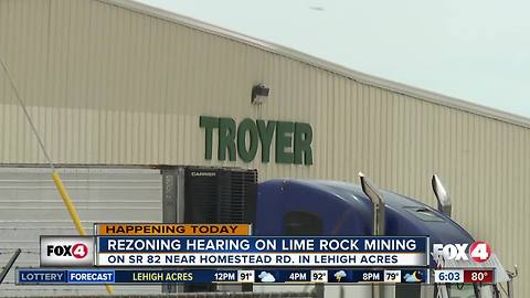 Lehigh Acres residents raise concern for lime rock mining in Lee County