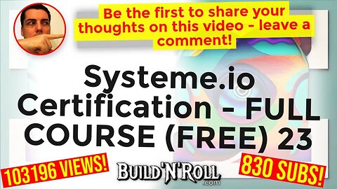 Systeme.io Certification - FULL COURSE (FREE) 23