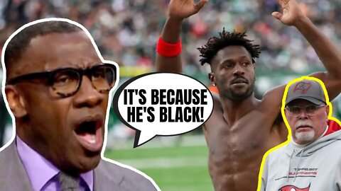 Shannon Sharpe DESTROYS Antonio Brown! | Says He's Getting A Pass For Meltdown Because He's BLACK!