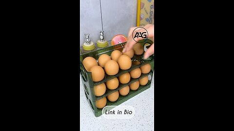 kitchen Gadgets No : 125 🛍️Product: Reversible Egg Holder for Refrigerator