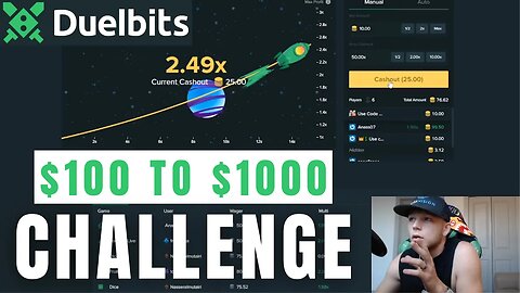 $100 TO $1000 CHALLENGE (Duelbits)