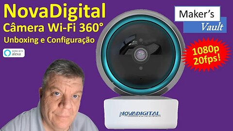 Nova Digital Câmera Wi-Fi 360 Full HD: Vídeo 1 - Unboxing e configuração!