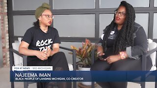 Najeema Iman, co-creator of the community group Black People Lansing Michigan