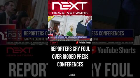 Reporters Cry Foul Over Rigged Press Conferences #shorts