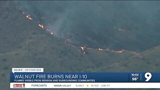 Walnut Fire burning near Benson grows to 1,500 acres