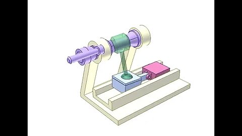 3339 Spatial slider crank mechanism 5