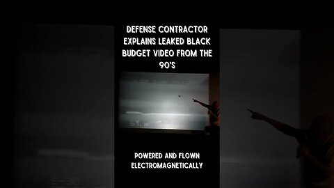 Defense Contractor Explains Leaked Black Budget Video From the '90s #shorts