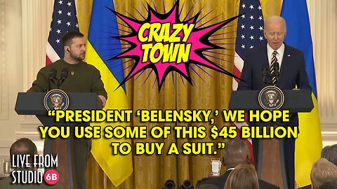 Joe Biden Welcomes "Belensky" to the White House (Crazy Town)