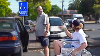 DISABLED PARKING PRANK!!