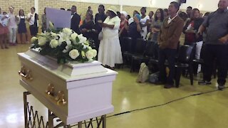 SOUTH AFRICA - Cape Town - Funeral service for Valentino Christiano. (Video) (aPw)