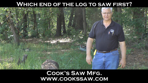 Which end of the log to saw first on a portable sawmill