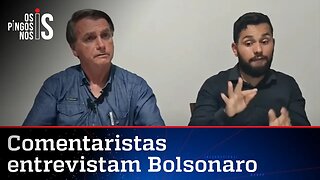 Entrevista exclusiva de Bolsonaro na live semanal do presidente