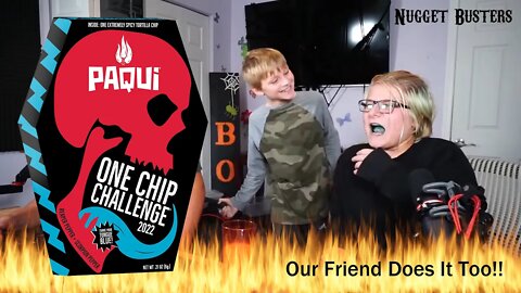 Our friend joins in on the one chip challenge ! #onechipchallenge