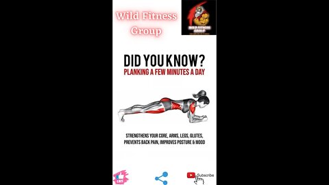 🔥Planking a few minutes a day🔥#fitness🔥#wildfitnessgroup🔥#shorts🔥