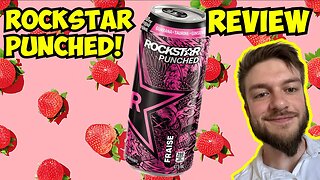 NEW Rockstar Punched Strawberry Energy Drink Review