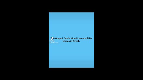 Tonight's Gospel translations Czech and Yoruba/Nigerian. #gospel #bibleverses #tencommandments