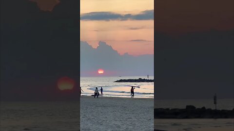 Breathtaking Sunset and Surfers on the Mediterranean Sea | 🎧Garden of Eden by Pamela Storch