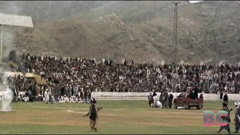 Taliban holds public execution as thousands watch in stadium