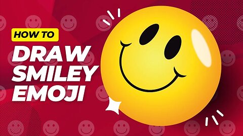 How to Draw Smiley Face Emoji | Easy Kids Drawing | Kids Art Tutorial