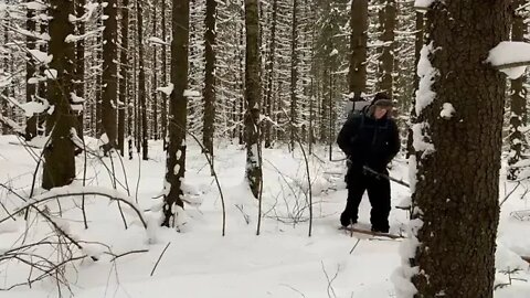 SOLO Two Days WINTER BUSHCRAFT Camp Shelter in Snowfall Lavvu Poncho Spoon Carving %%% 1