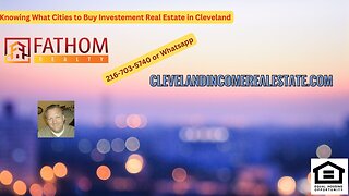 Knowing What Cities to Buy Investment Real Estate in Cleveland