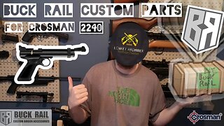 Custom parts for Crosman 2240 pistol By Buck Rail custom airgun accessories // @BuckRailAirguns