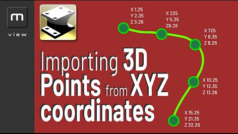 IRONCAD 2024 - Importing 3D Points from XYZ coordinates