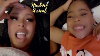 Alexis Skyy's Daughter Alaiya Teases The Size Of Mommy's Forehead! 😂